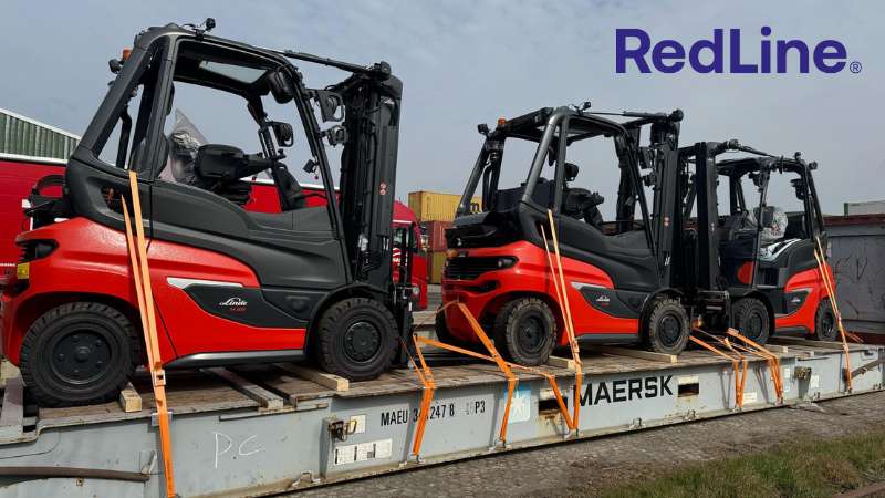 REDLINE (Germany) ships 10 Brand-New Forklifts Weighing 83 Tons to Dar Es Salaam