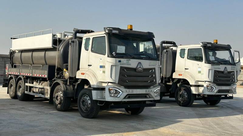 GLOBWIN (Saudi Arabia) handles Customs Clearance and Delivery of Heavy Sewage Cleaning Trucks from Dammam Port